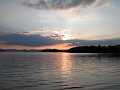 Sunset on Lough Corrib best viewed from boat